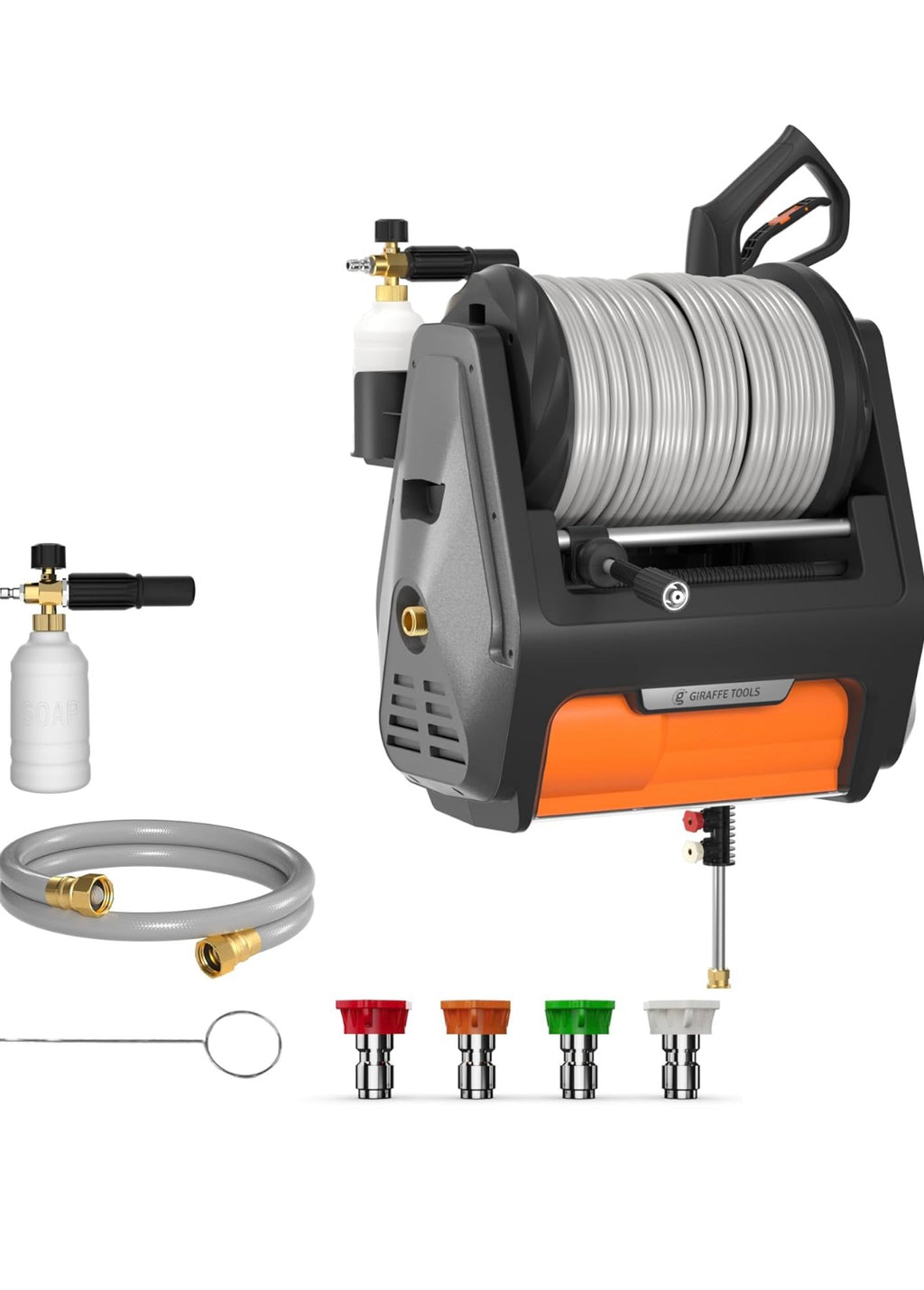 Giraffe Tools Grandfalls Retractable Pressure Washer Pro