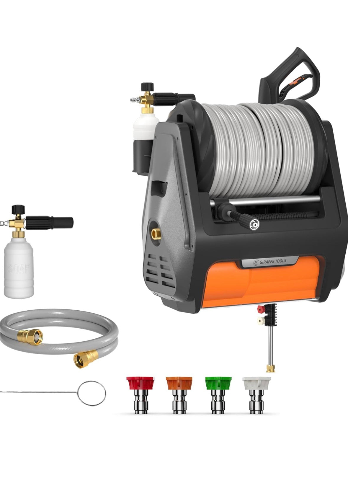Giraffe Tools Grandfalls Retractable Pressure Washer Pro