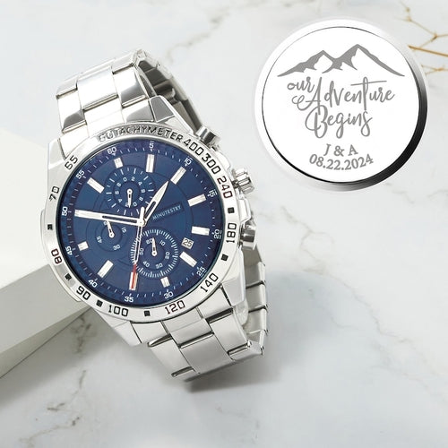 Personalized Mens Watch, Boyfriend Gift, Anniversary Gift